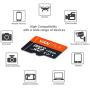 Vantrue 128GB U3 V30 Class 10 MicroSDXC UHS-I 4K UHD Video Monitoring Memory Card with Adapter for Dash Cams, Body Cams, Action Camera, Other Surveillance & Security Cams