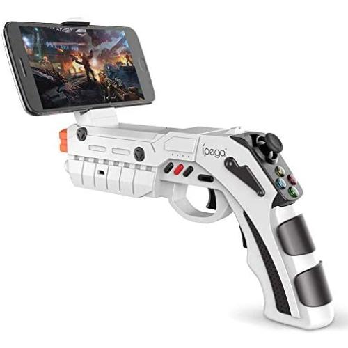 DoinMaster Bluetooth Gamepad Shooting AR Gun Joystick for Android iOS Phone iPhone iPad AR Game Controller with Motor Vibration