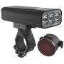 USB Rechargeable Bike Light Front and Back,1200 Lumen 5200mah Wide Angle View Bicycle Lights Set Free Tail Light,Easy to Install Bike Rear Lights,Road and Mountain Cycling Headlight Safety Flashlight