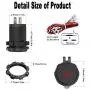 Quick Charge 3.0 Dual USB Outlet, 12V/24V USB Car Charger with On/Off Touch Switch and LED Digital Voltmeter Waterproof Car Socket for Car, Marine, Boat, Motorcycle, Truck and More Quick Charge 3.0 Dual USB Outlet, 12V/24V USB Car Charger with On/Off Touch Switch and LED Digital Voltmeter Waterproof Car Socket for Car, Marine, Boat, Motorcycle, Truck and More