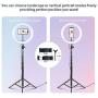 10 RGB Ring Light, MOUNTDOG 16 Colors Selfie Beauty Ring Light with Tripod Stand/Phone Holder Dimmable LED Ring Light with USB for YouTube, Live Stream,Makeup and etc