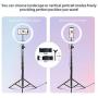 10 RGB Ring Light, MOUNTDOG 16 Colors Selfie Beauty Ring Light with Tripod Stand/Phone Holder Dimmable LED Ring Light with USB for YouTube, Live Stream,Makeup and etc