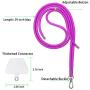 takyu Phone Lanyard, Universal Cell Phone Lanyard with Adjustable Nylon Neck strap, Phone Tether Safety Strap Compatible with Most Smartphones with Full Coverage Case (Purple)