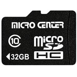 Micro Center 32GB Micro SD Card Class 10 Micro SDHC Flash Memory Card with SD Card Adapter