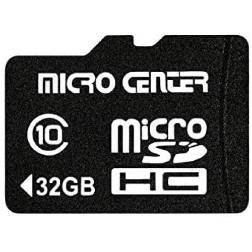 Micro Center 32GB Micro SD Card Class 10 Micro SDHC Flash Memory Card with SD Card Adapter