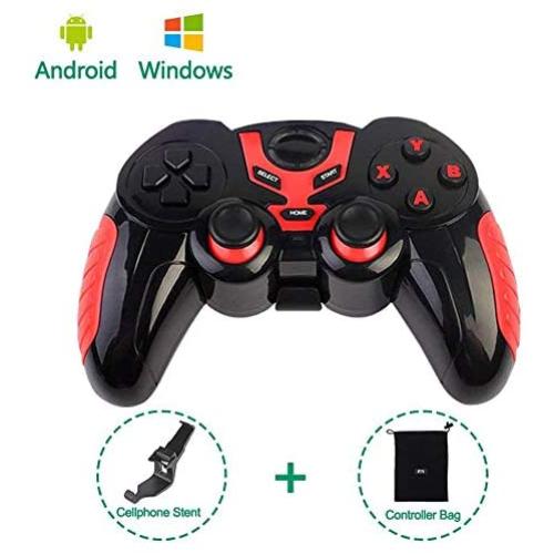 MOSTOP Wireless Controller with Clip Android Game Controller Wireless Gamepad for Android Phone/PC/Tablet with Clip and Bag