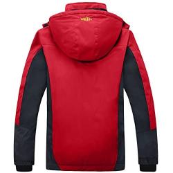 Wantdo Womens Mountain Waterproof Ski Jacket Windproof Rain Jacket Winter Warm Snow Coat