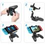 Adjustable Clip Holder for Nintendo Swicth and Pro Controller, Foldable Handle Bracket Mount Clip Game Clamp for Nintendo Switch/Nintendo Switch Lite