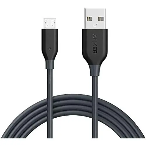 Anker Powerline Micro USB - Charging Cable, with Aramid Fiber and 5000+ Bend Lifespan for Samsung, Nexus, LG, Motorola, Android Smartphones and More (Gray, 6ft) Anker Powerline Micro USB - Charging Cable, with Aramid Fiber and 5000+ Bend Lifespan for Samsung, Nexus, LG, Motorola, Android Smartphones and More (Gray, 6ft)