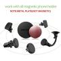 Metal Plate for Socket User, Pop-Tech MagicPlate with 3M Sticky Adhesive Replacement for Magnetic Phone Car Mount & Magnet Cell Phone Cradle Holder - 6 Rose Gold, 2 Black