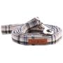 lionet paws Dog Leash Durable Handmade Grid Dog Leash Dog Walking Leash with Soft Handle for Cats and Small Medium Large Dogs