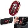 Phone Ring Holder Finger Kickstand, Multipurpose Phone Bracket, Universal Air Vent Car Phone Mount 3 in 1 Mobile Phone Stand 360 Degree Rotation(Red)