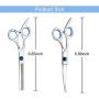 Petsvv 3 Pack Dog Grooming Scissors with Safety Round Tip, Perfect Stainless Steel Up-Curved Grooming Scissors Thinning Cutting Shears with Pet Grooming Comb for Dogs and Cats