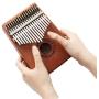 Kalimba 17 Keys Thumb Pianos Portable Wood Finger Piano With Tune Hammer Instruction Book,Music Instrument Gift For Kids Adult Beginners Professional. (Kalimba 17 key)