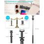 Selfie Stick Tripod, BlitzWolf Extendable Bluetooth Selfie Stick with Wireless Remote and Tripod Stand, Compatible for iPhone 11/11 Pro/XS/XR/X/8P/7P, Galaxy /S10/S9/S8 and More