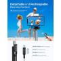 Mpow Selfie Stick Tripod, All in 1 Portable Extendable Selfie Stick with Bluetooth Remote & Fill Light, Compatible iPhone 11/11PRO/XS Max/XS/XR/X/8P/7P, Galaxy S20/S10/S9/S8 Gopro/Small Camera, Black