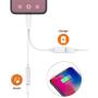 Headphones Adapter for iPhone Charger Dongle 3.5mm Jack AUX Audio Cable Adaptor Music & Charging for iPhone 7/7 Plus/XR/XS Max/11/11 Pro Splitter Aux Adapter Earphone Converter Support iOS 12/13
