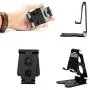 Adjustable Tablet Stand, Foldable Cell Phone Stand Holder Dock, Aluminum Universal Desk Stand Fit for iPhone,iPad,Tablet Display, Desktop Holder for Kindle Fire,Nitendo Switch,All Mobile Phone, Black Adjustable Tablet Stand, Foldable Cell Phone Stand Holder Dock, Aluminum Universal Desk Stand Fit for iPhone,iPad,Tablet Display, Desktop Holder for Kindle Fire,Nitendo Switch,All Mobile Phone, Black
