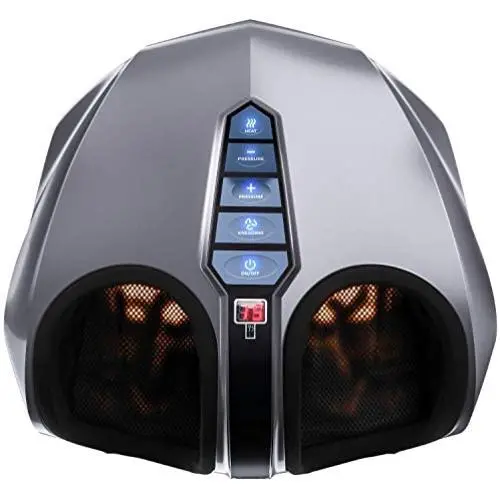 Miko Shiatsu Foot Massager With Deep-Kneading, Multi-Level Settings, And Switchable Heat Charcoal Grey Miko Shiatsu Foot Massager With Deep-Kneading, Multi-Level Settings, And Switchable Heat Charcoal Grey