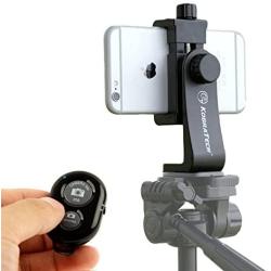 KobraTech Cell Phone Tripod Mount - UniMount 360 Universal iPhone Tripod Mount Adapter with Remote