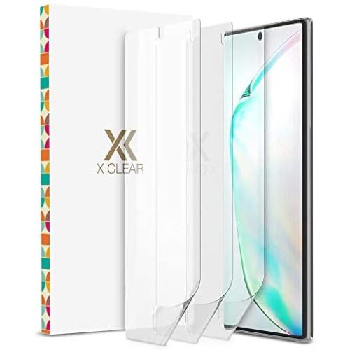 XClear 3 Pack Screen Protector Designed for Galaxy Note 10 (2019) [Case Friendly] TPU Film Anti-Scratch HD Protector Compatible with Samsung Galaxy Note10 - Pack of 3