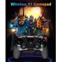 PG-9156 Wireless4.0+2.4G Wireless Gamepad Trigger Pubg Controller Mobile Joystick Compatible iOS/Android Devices Mobile Phone Tablet(Play Straight)