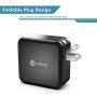 USB Wall Charger, iClever 40W 8A 4-Port Charging Station with Foldable Plug, USB Power Adapter for iPhone 11 Pro Xs/XS Max/XR/X/8/7,iPad Pro/Air 2/Mini 4/3, Galaxy/Note/Edge, LG, Nexus, HTC, and More