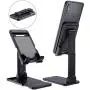 Cell Phone Stand, FONKEN Height Angle Adjustable Phone/Tablet Stand Holder for Desk Fully Foldable Desktop Phone Holders Cradle Dock Compatible with iPhone, iPad, Tablets All Smartphones (4&quot-13&quot)