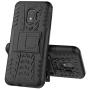 RioGree Phone Case for Samsung Galaxy J2 / Core / J2 Dash /J2 Pure / J2 Shine Case, with Screen Protector for Boys Girls Heavy Duty Cell Phone with Kickstand Cover, Black
