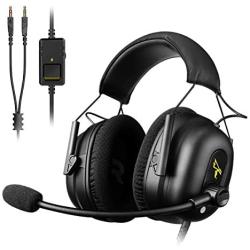 SOMIC G936N Stereo Gaming Headset with Mic for PS4, Xbox One, PC, Mobile Phone, Noise Canceling Over Ear Headphones with Mic, High Fidelity Sound, Ergonomics Design Headsets with 3.5MM Plug