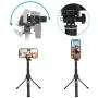 Selfie Stick,45 Inch Extendable Selfie Stick Tripod with Rechargeable Wireless Remote and Phone Tripod Stand,Compatible with iPhone 11 Pro Xs X 8 7 6 Plus,Samsung Galaxy Note10 S10 S9 S8,Gopro