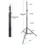 Universal 7 Foot Tripod Aluminum Compact Photography Light Stand with 1/4&quot, 3/8&quot & 5/8&quot Thread Used with Reflectors, Soft Boxes, Lights, Umbrellas, Backgrounds, DSLR Stabilizer - Mounts & Mic Mount