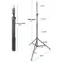 Universal 7 Foot Tripod Aluminum Compact Photography Light Stand with 1/4", 3/8" & 5/8" Thread Used with Reflectors, Soft Boxes, Lights, Umbrellas, Backgrounds, DSLR Stabilizer - Mounts & Mic Mount
