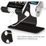 Tranesca 2-in-1 Charging Stand Compatible with 38mm/40mm/42mm/44mm Apple Watch/iPhone/iPad (Black-Must Have Apple Watch Accessories)