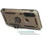 CasemartUSA Phone Case for [Motorola Moto G Power (XT2041)], [Ring Series][Gold] Full Rotating Metal Ring Cover with Kickstand (Tracfone, Straight Talk, Simple Mobile, Consumer Cellular)