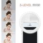 Selfie Ring Light, Oternal Selfie Light Rechargeable Portable Clip-on Selfie Fill Ring Light for iPhone Android Smart Phone Photography, Camera Video, Girl Makes up (Grey White)
