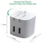 Dual USB Wall Charger Plug Adapter, BULL USB Charger Cube Plug Block,USB Charging Block Auto Shut Off Foldable Charger for Multiple Devices Dual USB Wall Charger Plug Adapter, BULL USB Charger Cube Plug Block,USB Charging Block Auto Shut Off Foldable Charger for Multiple Devices