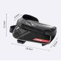 ERONGDIAN Bike Storage Bag Water Resistant Bicycle Phone Mount Bags Top Tube Bike Phone Bag Men Bike Front Frame Bags Phone Holder Touch Screen for iPhone 11 XS MAX XR Android Cellphone 6.0 Inches