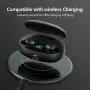Mini Wireless Earbuds 5.0 UP to 50 Hrs Playtime, Deep Bass Stereo Sound, Advanced Noise Cancellation & Wireless 2200mAh Charging Case, Bluetooth 5.0 Headphones with Light Weight of 3G for Each Piece