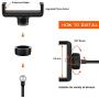 Selfie Ring Light with Cell Phone Holder Stand, Looffy Mini LED Ring Light Camera Lighting [3-Light Mode] with Flexible Arms, Beauty Ringlight for Live Stream/Makeup Compatible with iPhone/Android