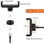 Selfie Ring Light with Cell Phone Holder Stand, Looffy Mini LED Ring Light Camera Lighting [3-Light Mode] with Flexible Arms, Beauty Ringlight for Live Stream/Makeup Compatible with iPhone/Android