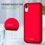 QTshine Battery Case for iPhone XR, Newest [6800mAh] Protective Portable Charging Case Rechargeable Extended Battery Pack Charger Case for Apple iPhone XR(6.1inch) Backup Power Bank Cover - Red