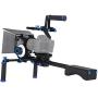 Morros Pro DSLR Rig Movie Kit Shoulder Mount Rig + Follow Focus + Matte Box + Adjust Platform+ C Shape Support Cage +Top Handle for All DSLR Cameras and Video Camcorders