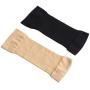 4 Pairs Slimming Arm Sleeves Arm Elastic Compression Arm Shapers Sport Fitness Arm Shapers for Women Girls Weight Loss (Black and Nude Color)