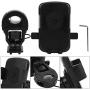 Enrilior Black 360° Rotating Mobile Phone Bracket Anti-Skid Cellphone Navigation Holder for Bicycle Motorcycle Electric Bike
