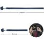 Phone Lanyard Tether, Doormoon Universal Neck Strap with Patch for Phone Case Wallet ID Badge Holder for Most Smartphones, 2 Pack, Black Blue
