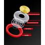 Vakili Mobile Phone Game Joystick Metallic Plated Game Control Touch Screen Joypad Game Controller for iPad iPhone Android Mobile Tablet 2PACK