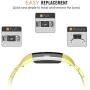 MoKo Fitbit Charge 2 Band, Universal Stainless Steel Watch Band Strap Bracelet + Connector for 2016 Fitbit Charge 2 Heart Rate + Fitness Wristband (Smart Watch NOT Included), Gold