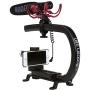 Cam Caddie Original Scorpion Video Camera Stabilizer Handle for Nikon, Canon, JVC, Toshiba, Sony, Olympus, Pentax, Apple iPhone, GoPro Hero 4, Hero 3+, Hero 3 and More - Black (0CC-0100-00)