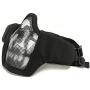 OB Half Face Mesh Mask Foldable Protective Guard Lower Face Masks for Airsoft Tactical Military Paintball Hunting OB Half Face Mesh Mask Foldable Protective Guard Lower Face Masks for Airsoft Tactical Military Paintball Hunting